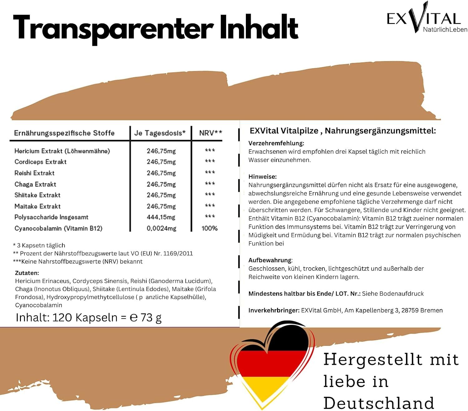 EXVital® Vitalpilze Komplex