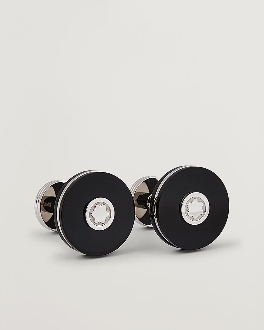 Montblanc Cufflinks Steel Black