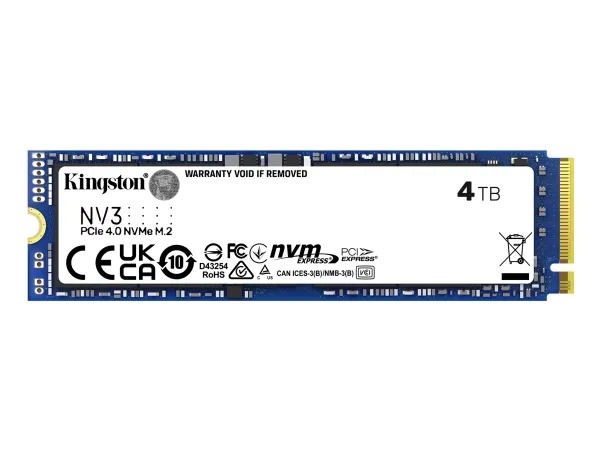 Kingston NV3 - SSD - 4 TB - intern - M.2 2280 - PCIe 4.0 x4 (NVMe)