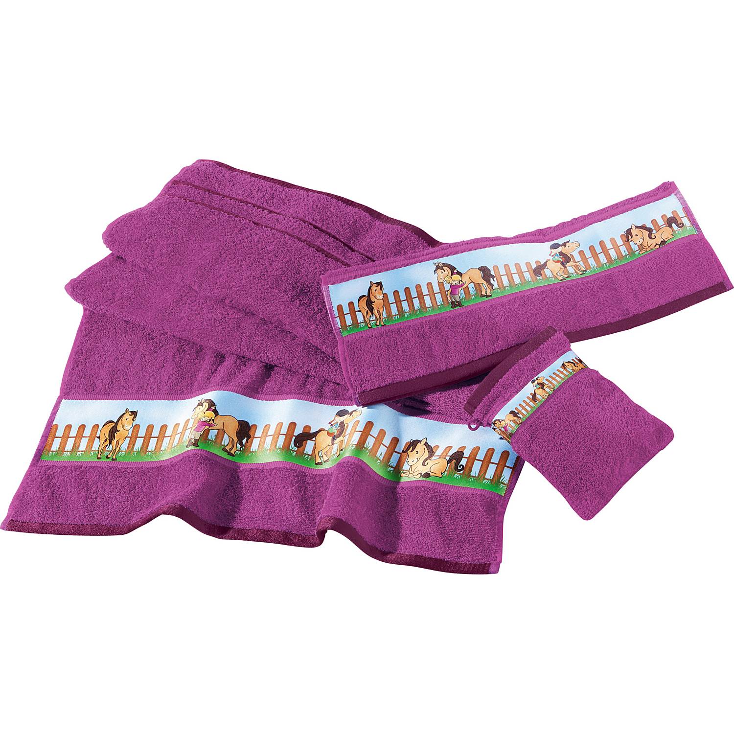 Erwin Müller Walk-Frottier-Set 3-teilig (1 Handtuch, 1 Badetuch + 1 Waschhandschuh)