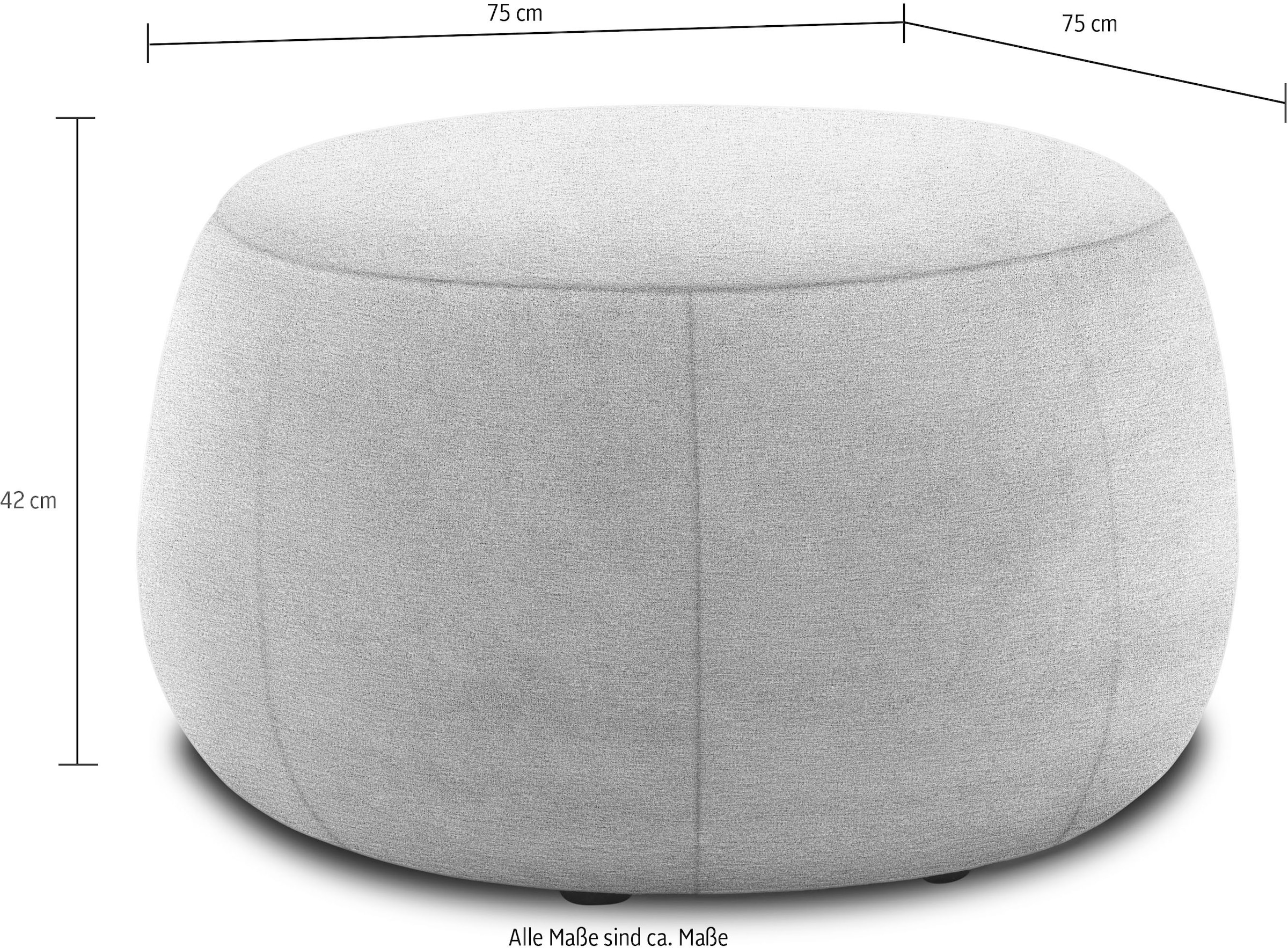 DOMO collection Hocker »800012« Hocker rund gepolstert