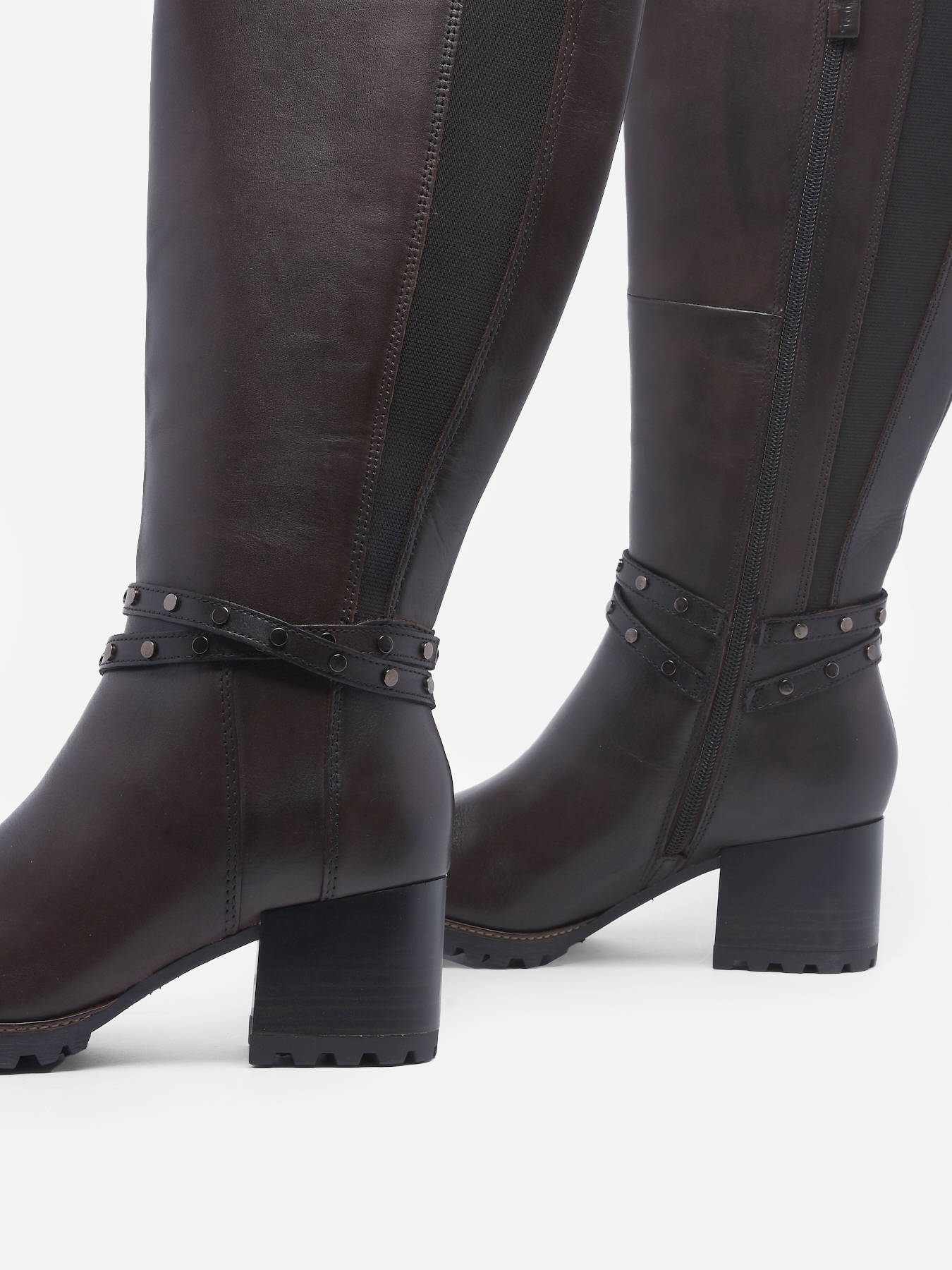 Bottes  talon en cuir en cuir TAMARIS