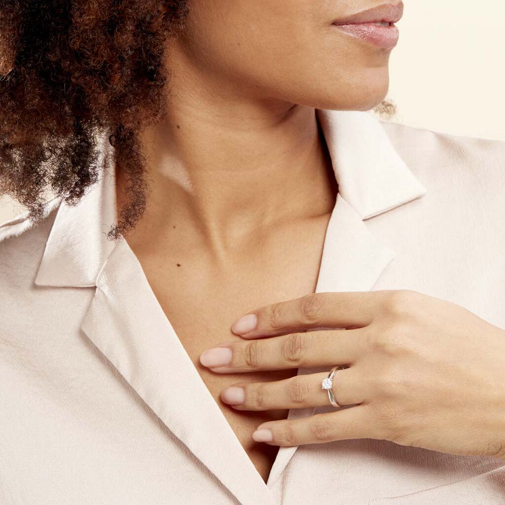 Bague Solitaire Artemis Or Blanc Diamant
