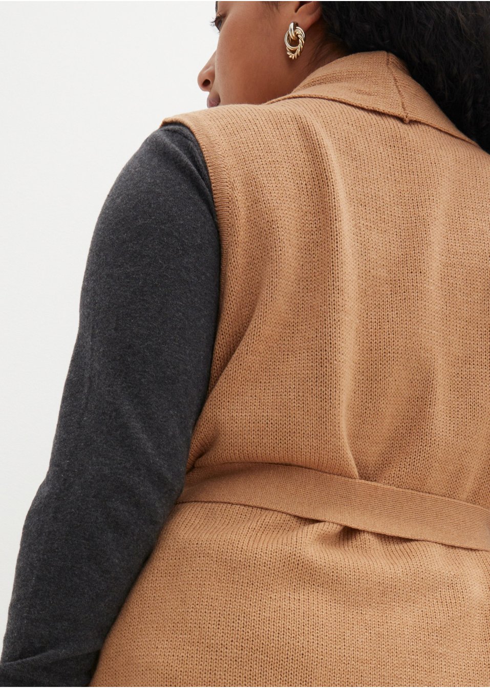 Gilet sans manches en maille
