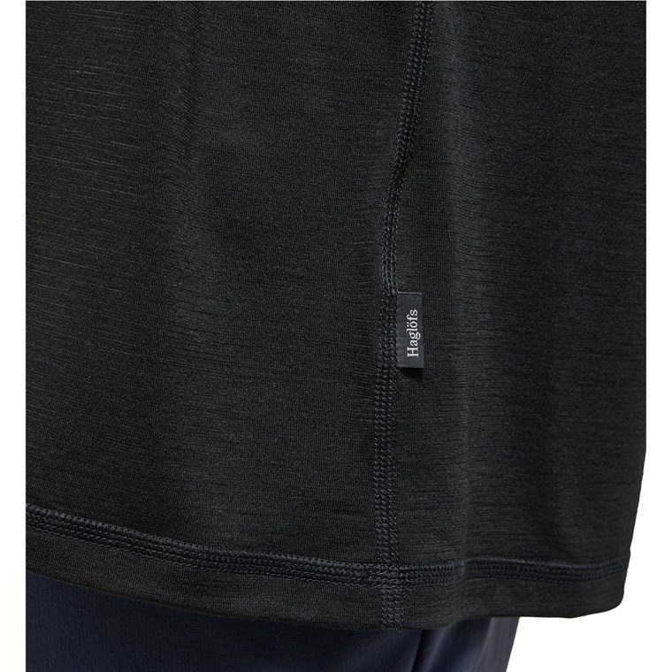 Haglöfs Kaise Wool LS Tee Men True Black