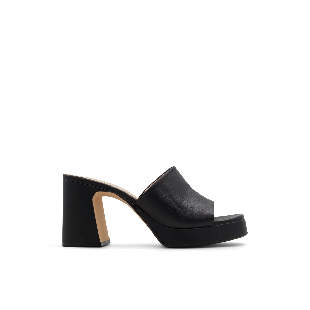 LUCA FERRI-Aussere-Mules Sandales - Talon Bloc - Noir
