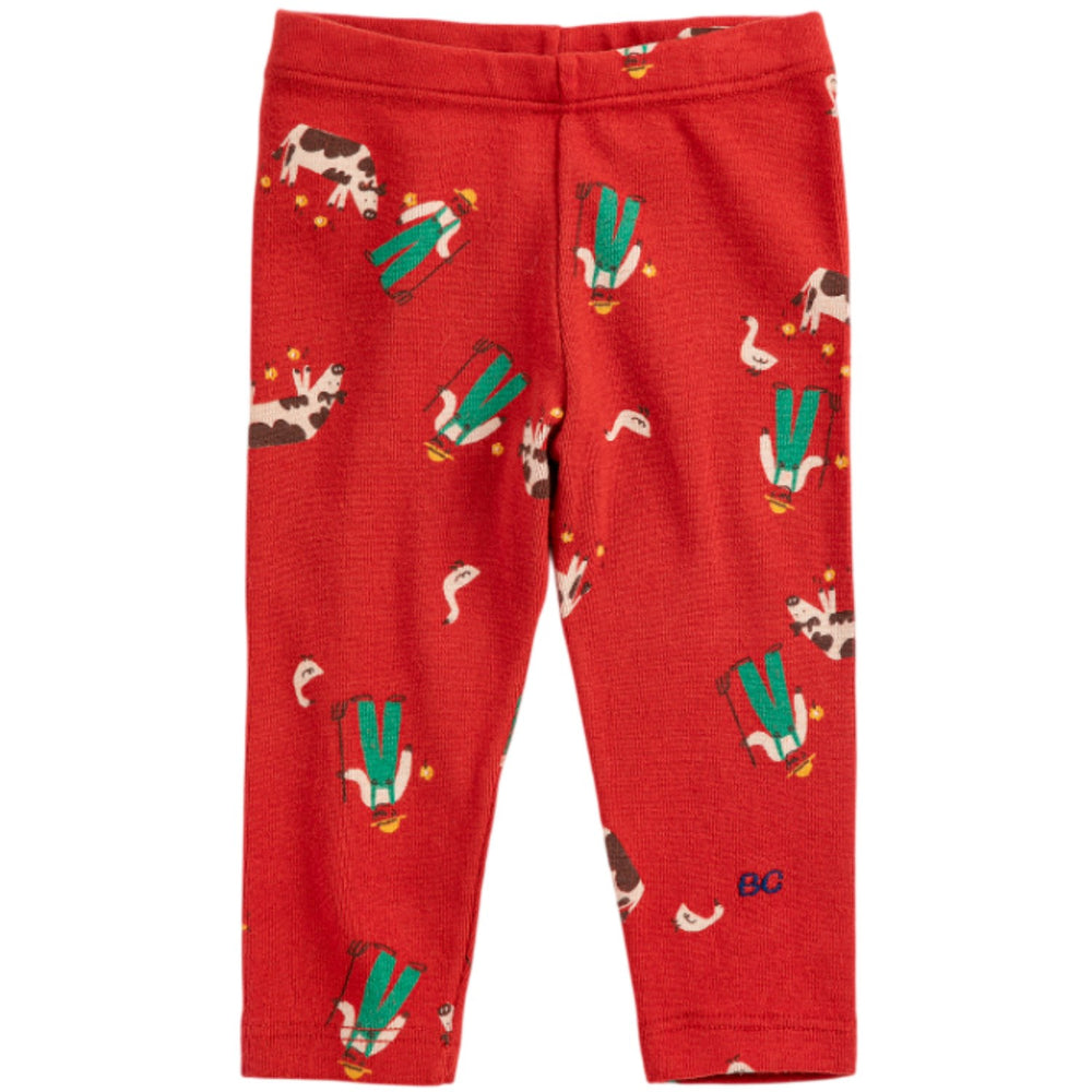 Køb Bobo Choses Red Farm Adventure All Over Leggings