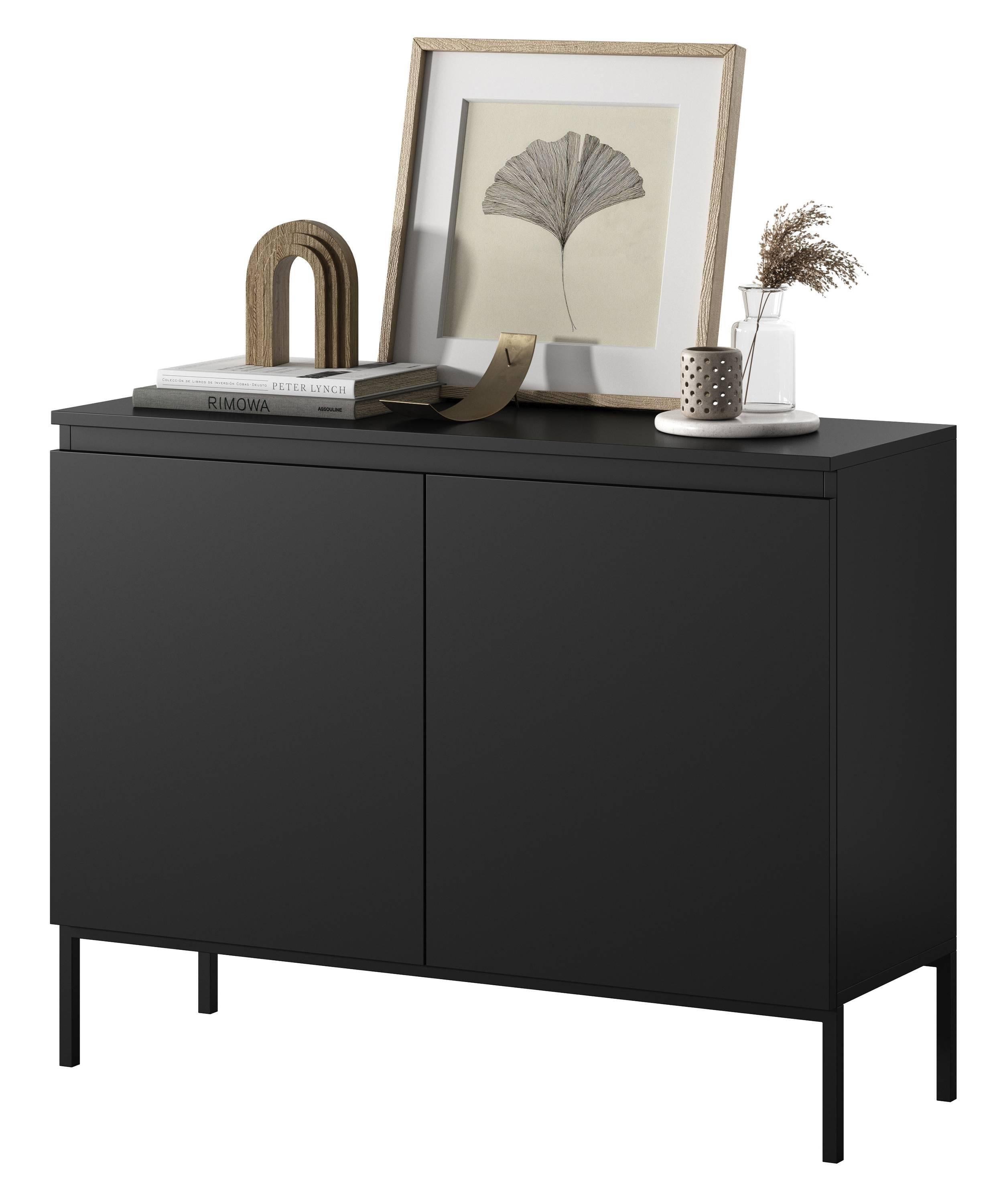 NADUVI Collection Kate Dressoir - B 100 cm - Zwart / Zwart