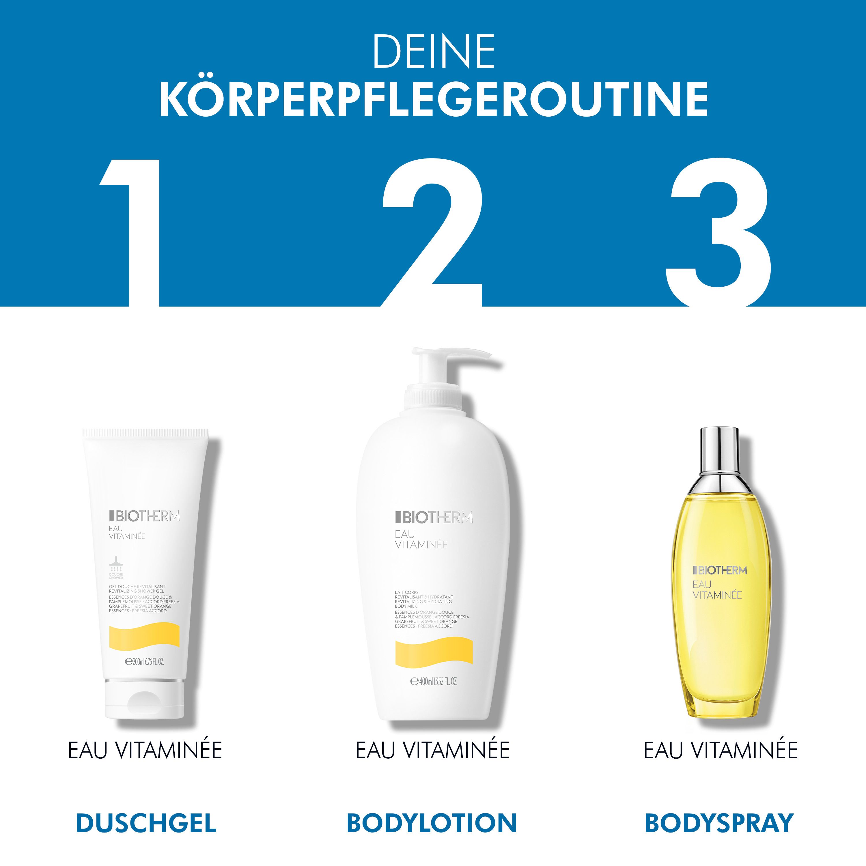 Biotherm Eau Vitaminée EdT - erfrischend-spritziger Duft mit Zitrusnoten 50ml - Jetzt 20% sparen mit Code 