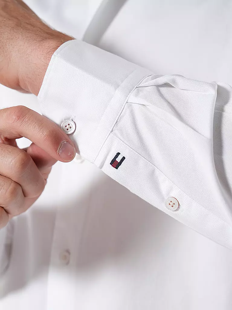 TOMMY HILFIGER Hemd Slim Fit  weiss