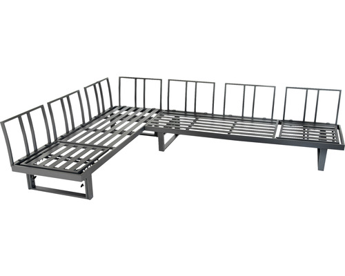Tuinmeubelset loungeset bellavista 5-zits bestaande uit: driezitsbank, tafel inclusief kussens, aluminium antraciet