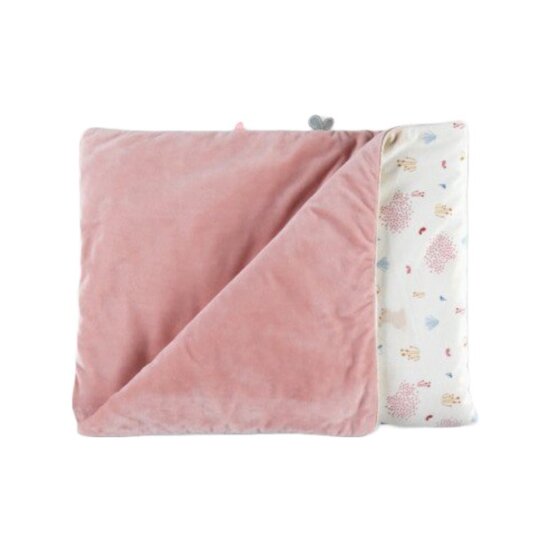 Lina & Joy Couverture Veloudoux    Rose        75 x 100 cm   de               Noukies