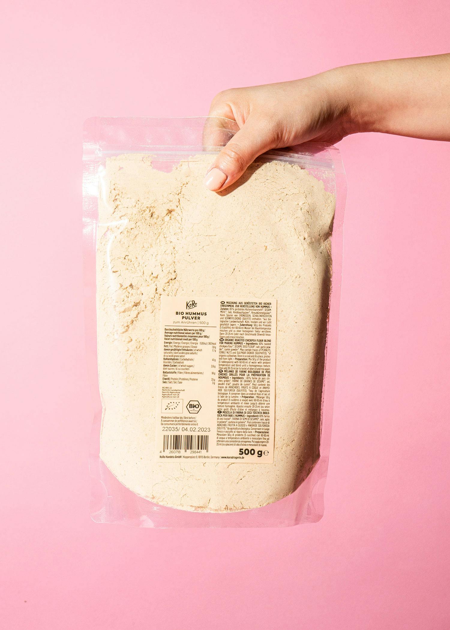 Bio Hummus Pulver 500 g