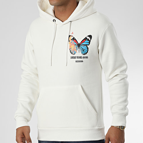 Sweat Capuche 1126 Beige Clair