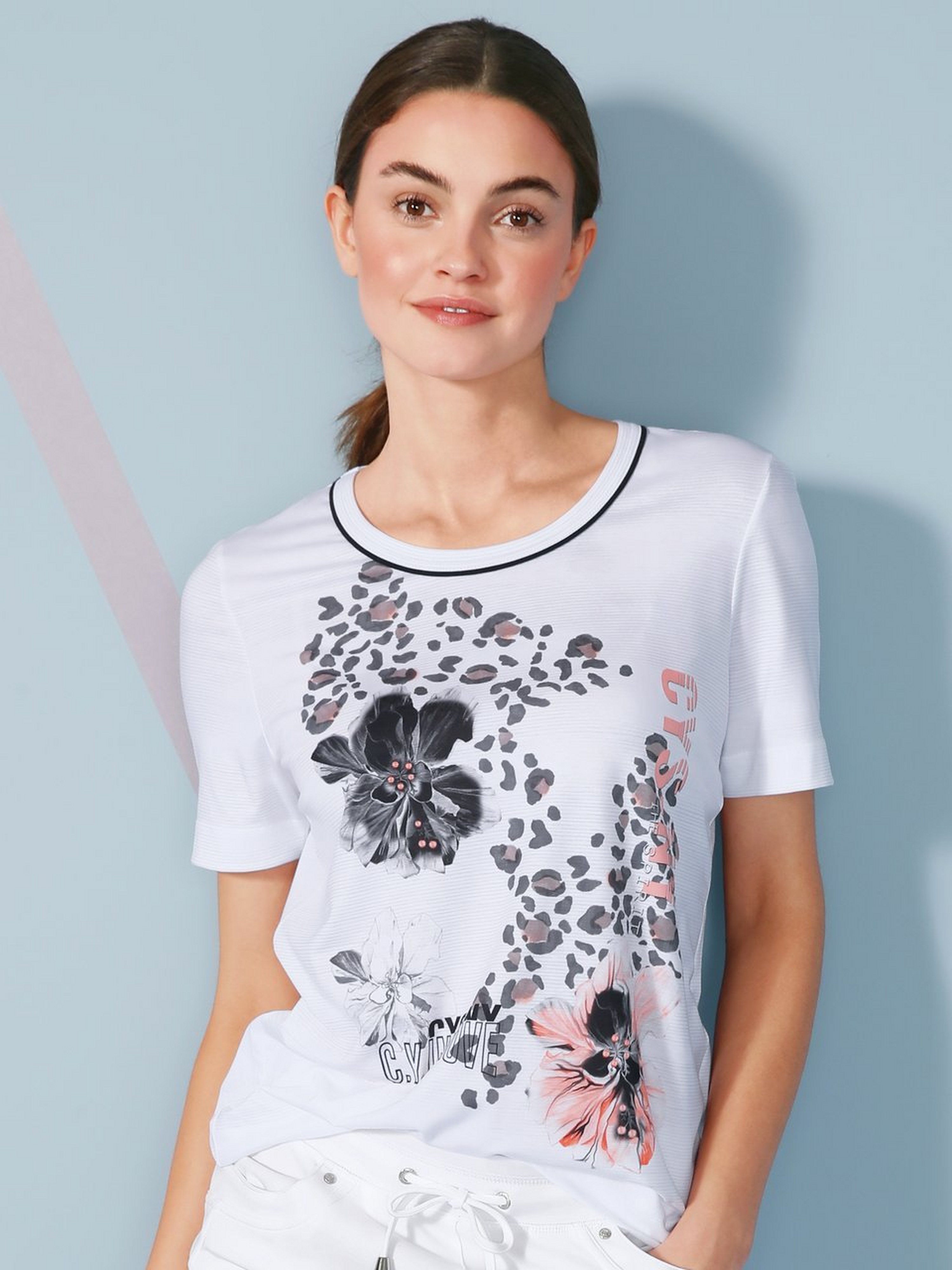 Rundhals-Shirt