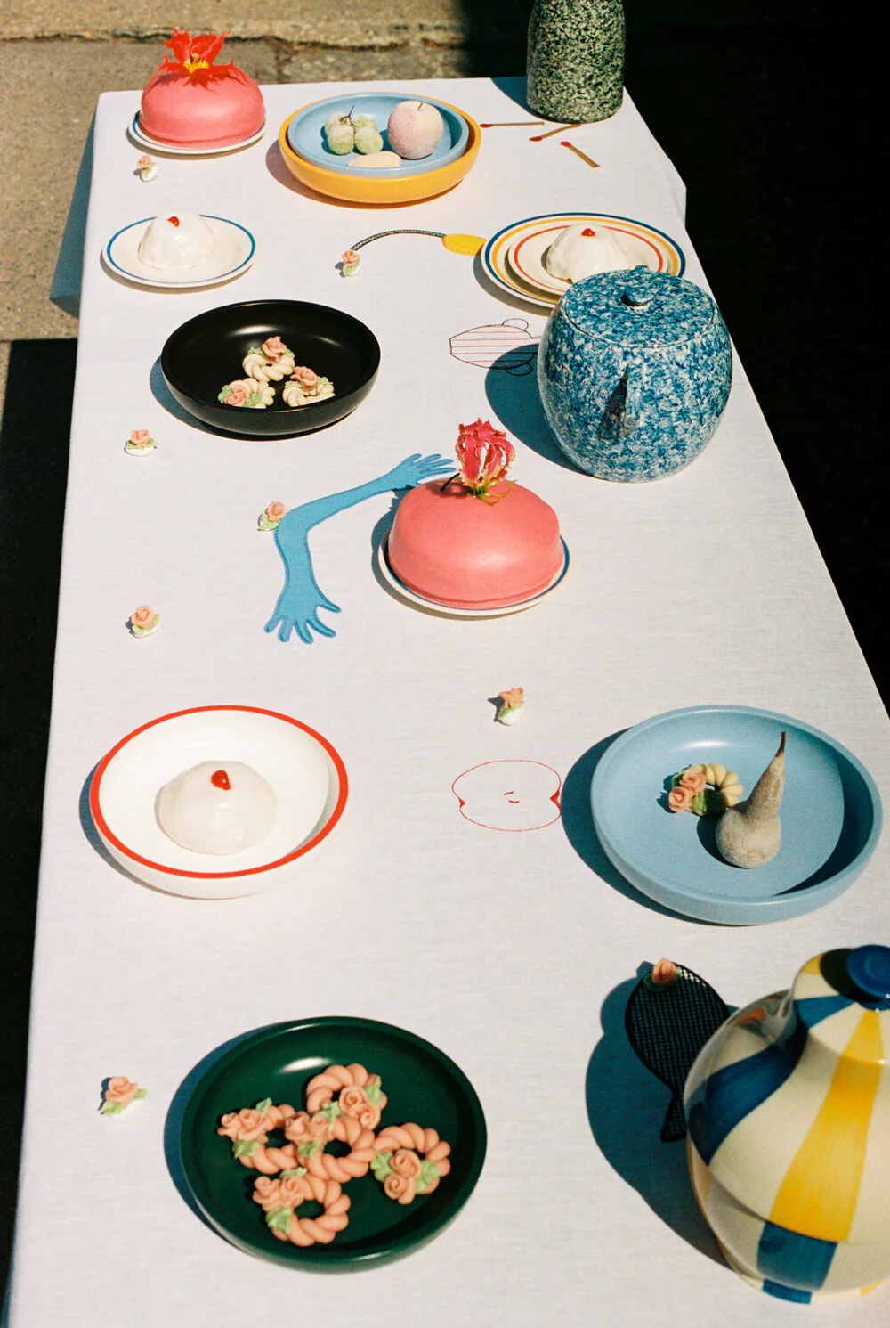 HAY  Sobremesa Serving skål M - Light Blue