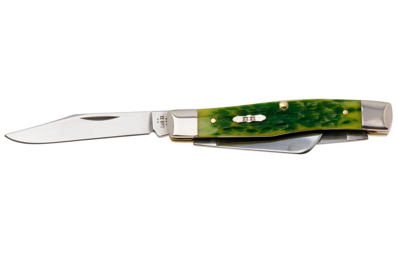 Case Medium Stockman Green Apple Bone, Peach Seed Jig, 27862, 63032 SS zakmes