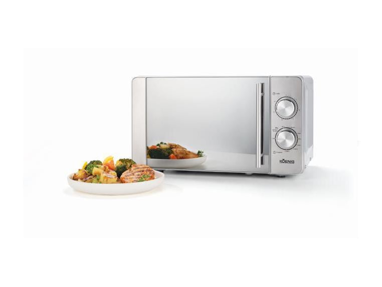 Koenig Mikrowelle Classic Silber 700 W Mikrowelle