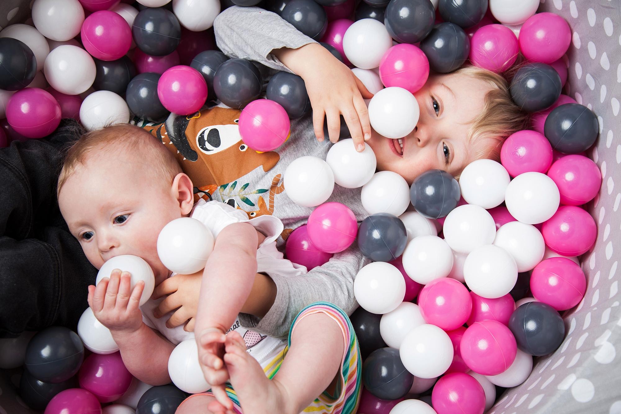 Knorrtoys® Bällebad-Bälle »100 Stück, creme/grey/rose« 100 Stück