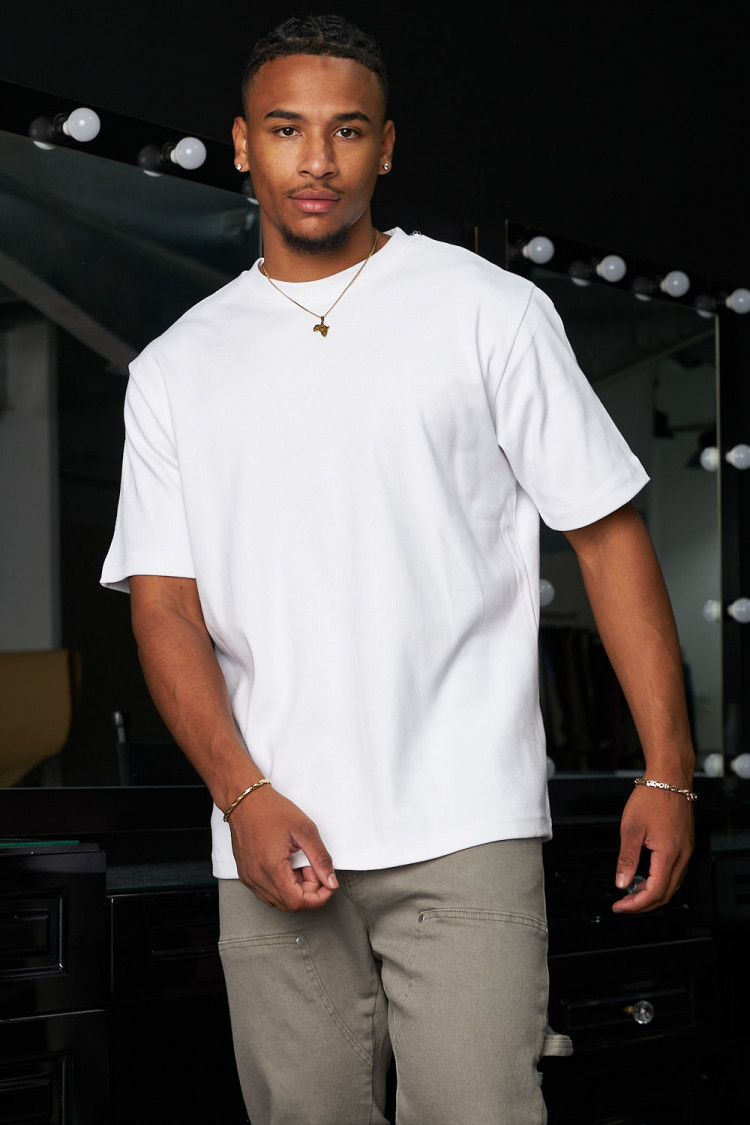 T-shirt blanc uni