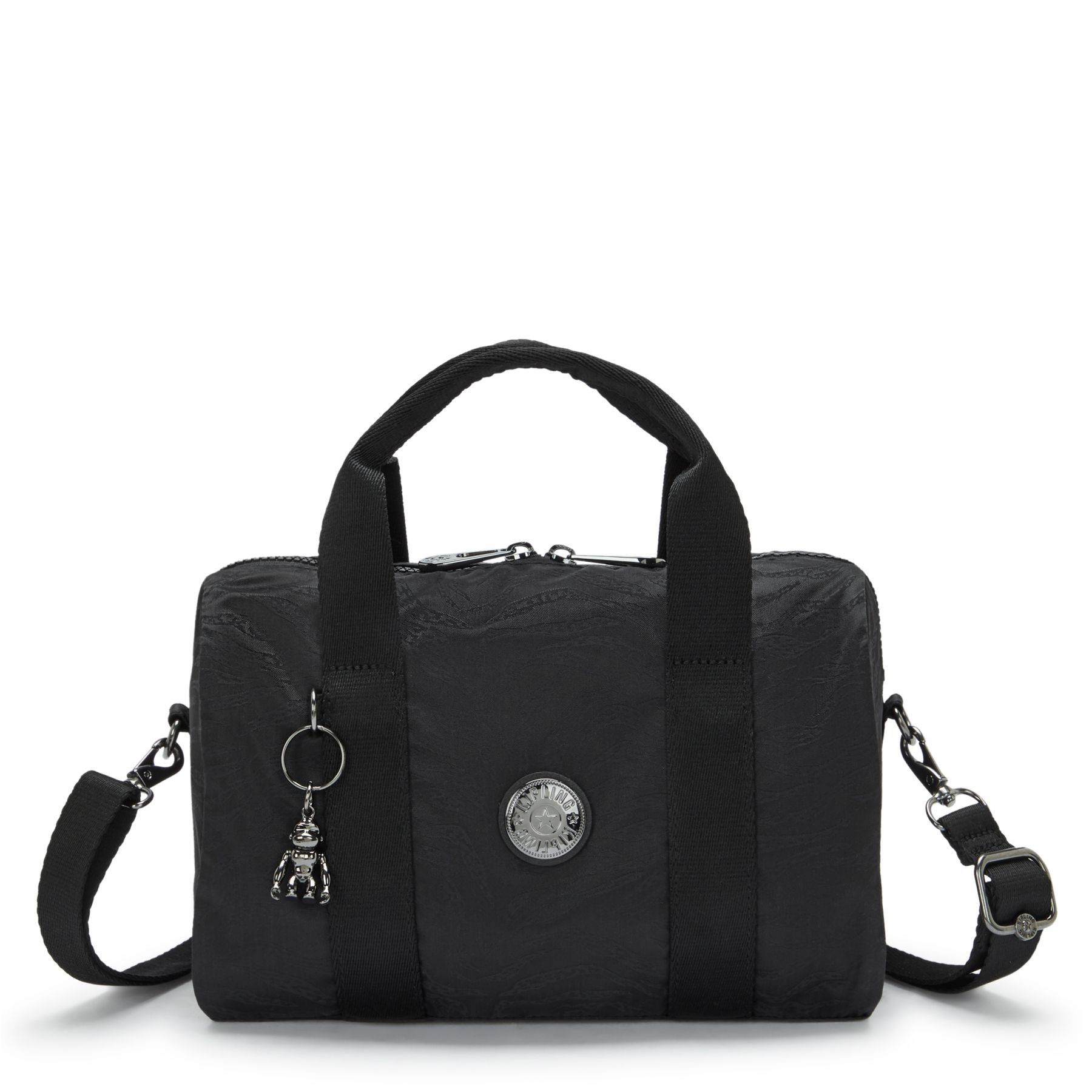 BINA M Sac à main de taille moyenne avec bandoulière ajustable amovible - Undersea Jacquard