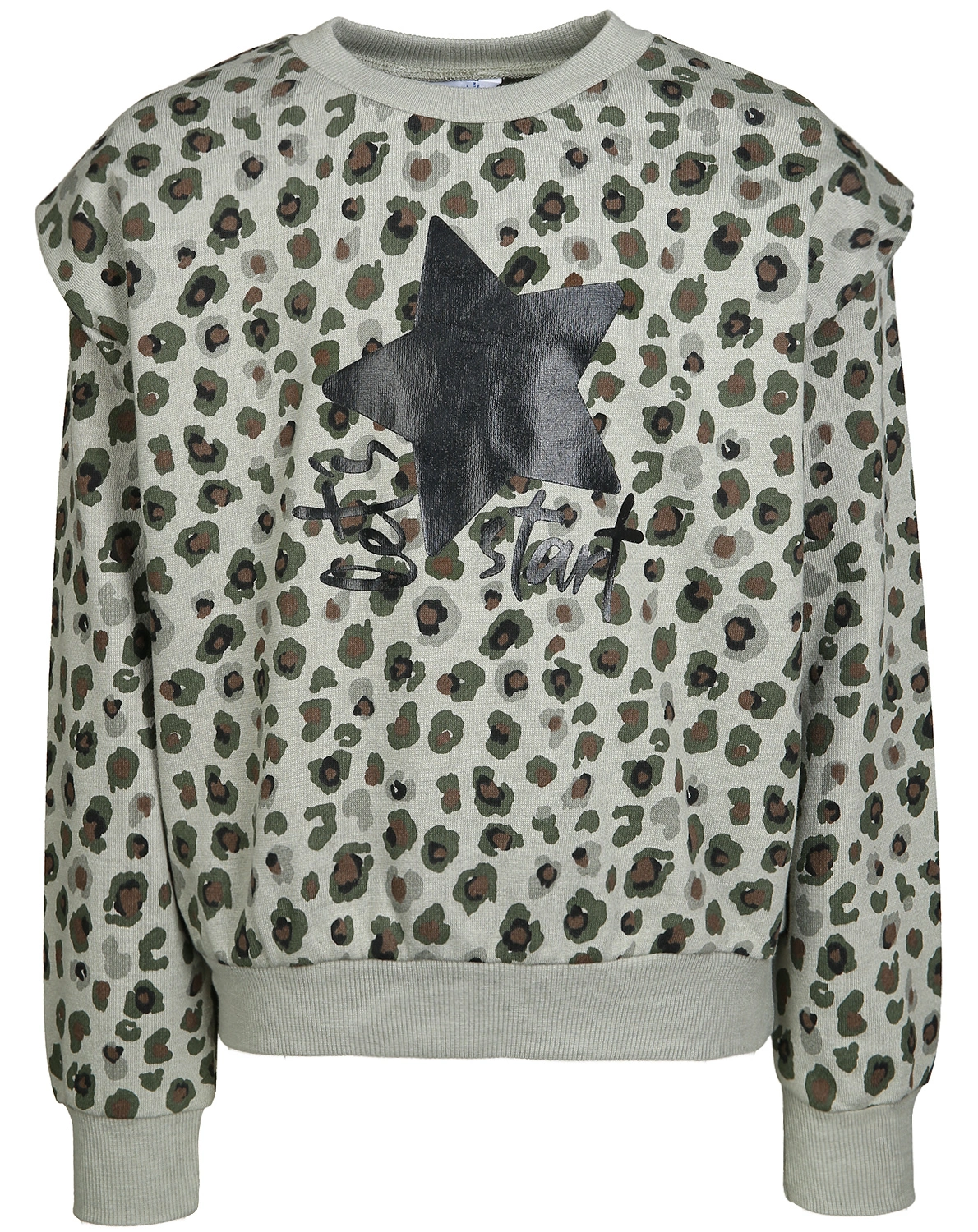 Sweatshirt LET'S START mit Schulterpolstern in lor
