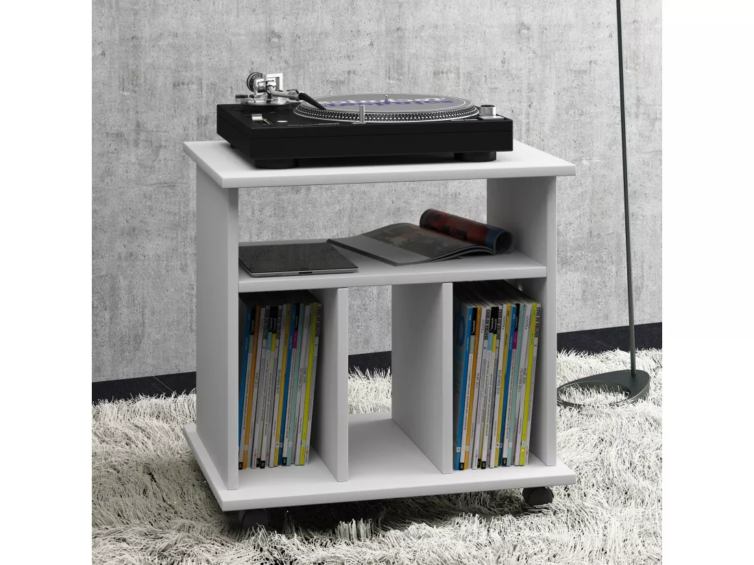 Bois Disques vinyles LP Étagère Rouleaux Retal