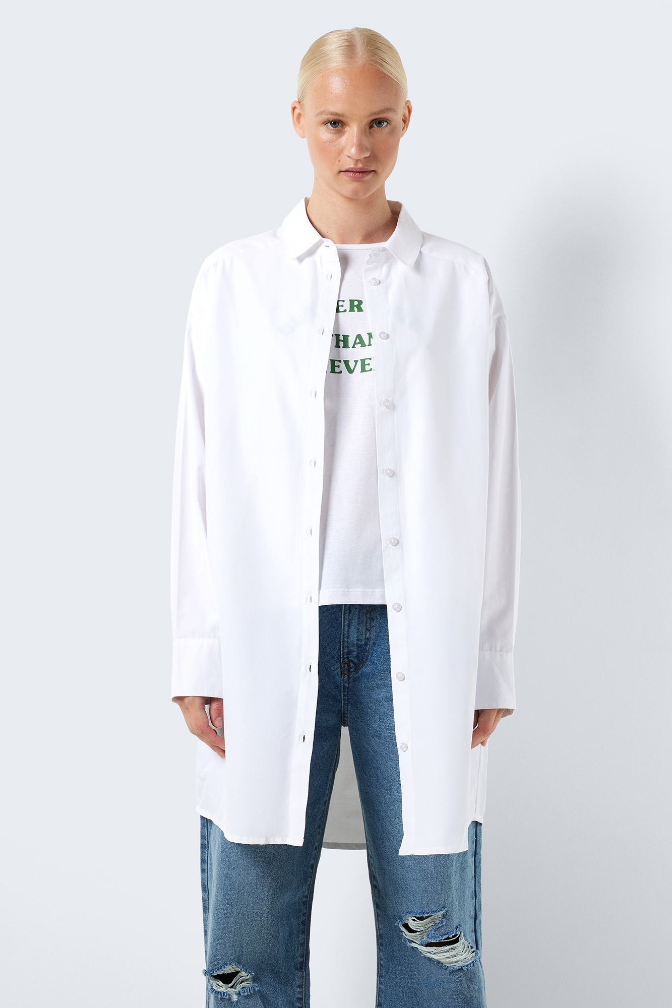 camisa básica comprida