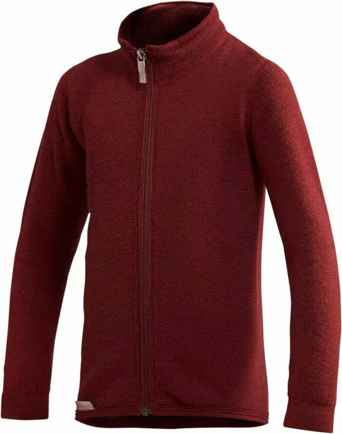 Woolpower Kids' Full Zip Jacket 400 Rust Red