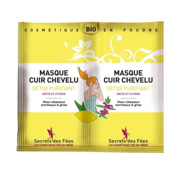 Secrets des Fées Masque cuir chevelu détox purifiant 2 x 8gr pour 2 applications
