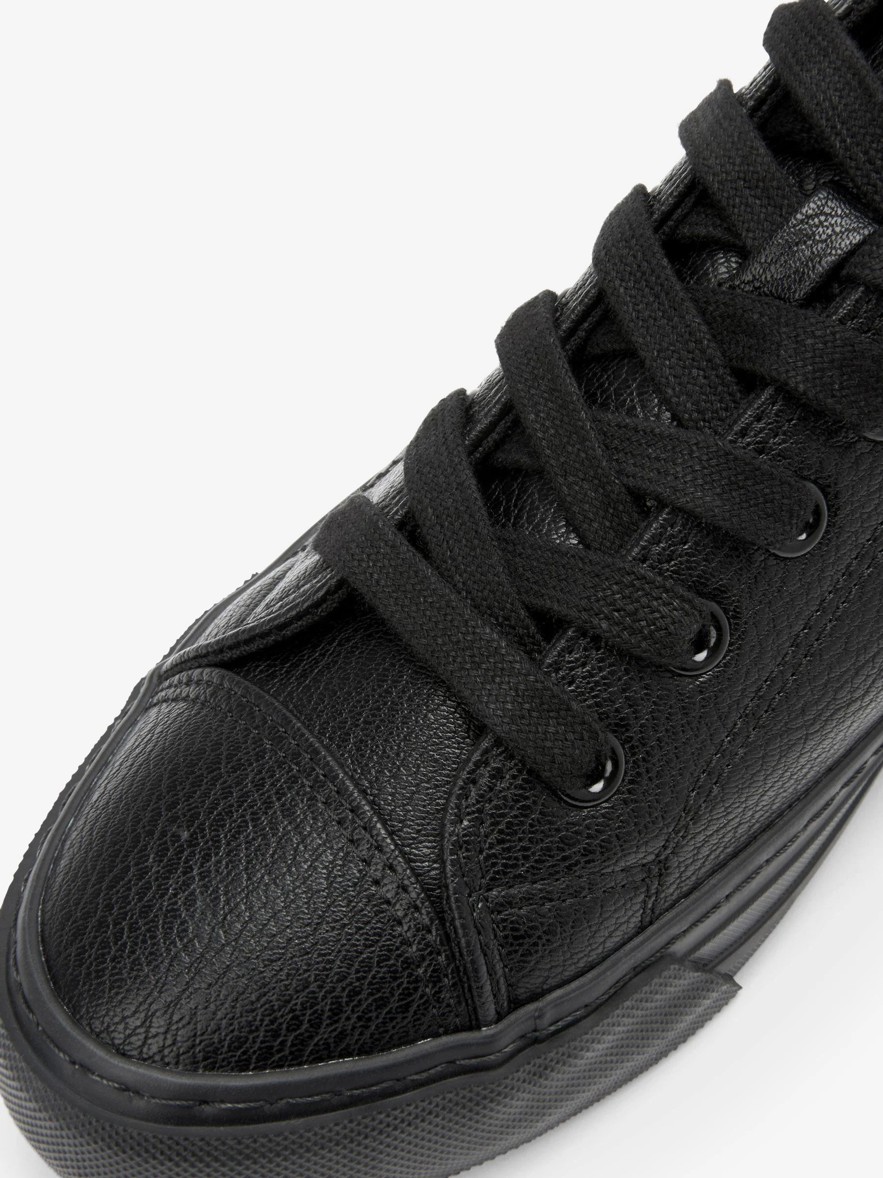 Zwart - Gelakte honkbalsneakers