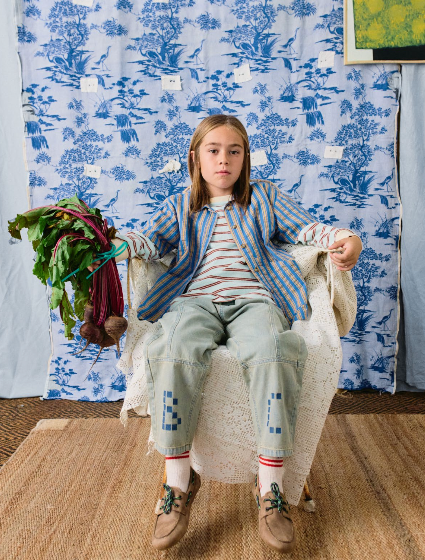 Jeans Square Bobo Choses Prussian Blue