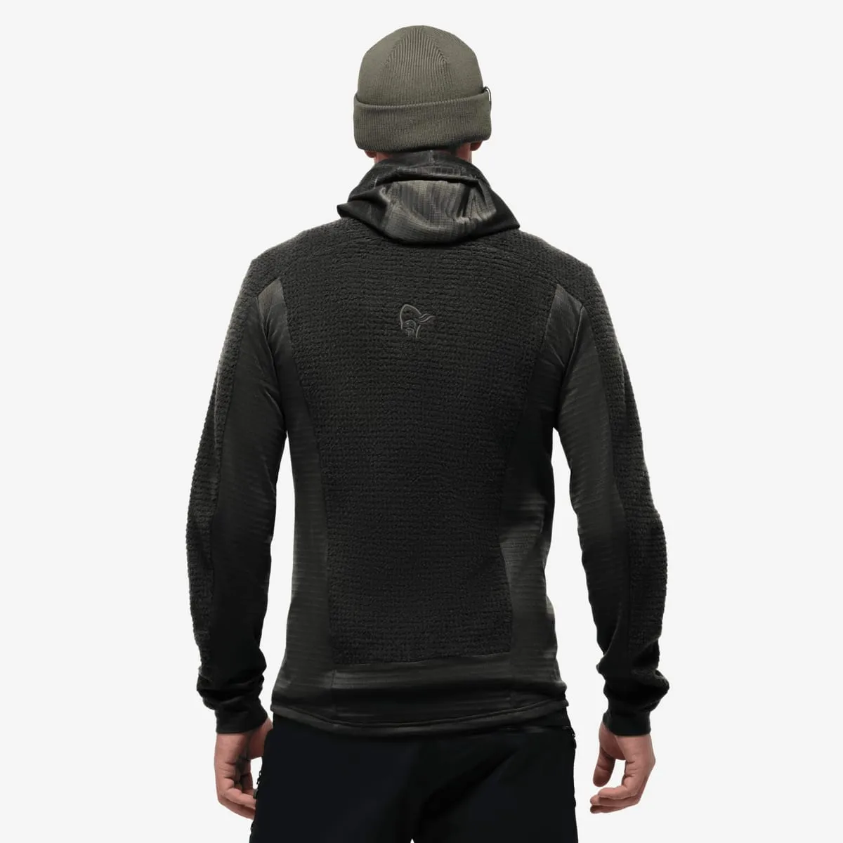 Norrøna Men's Falketind Alpha120 Zip Hood Caviar Black