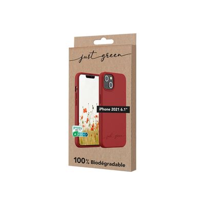 Just Green - coque de protection pour Iphone 13 - rouge