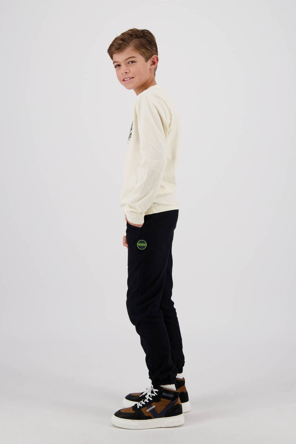 Vingino longsleeve Jarrod met logo wit
