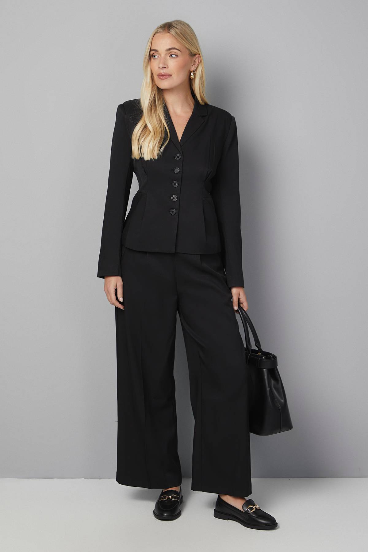 Wallis Blazer Petite à Détails Plissés