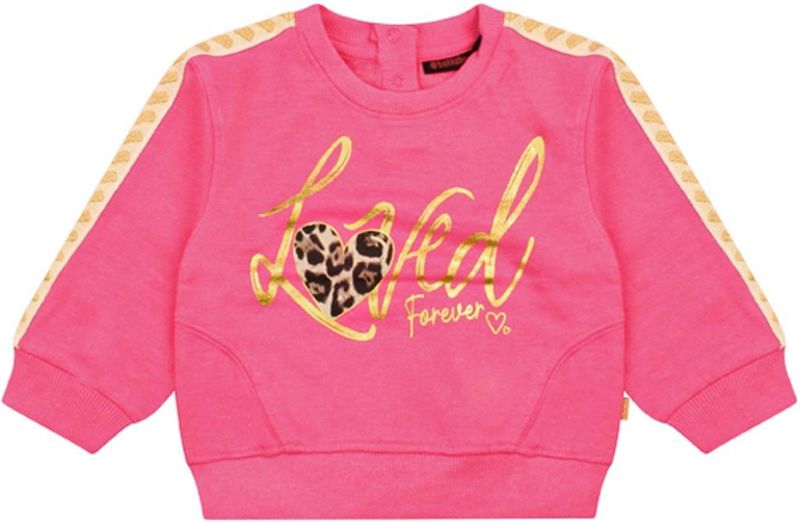 Bakkaboe meisjes sweater - Fuchsia