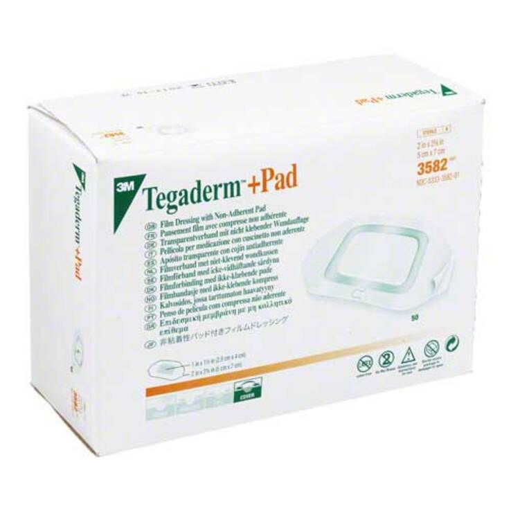 Tegaderm 3M Plus Pad 5x7cm Fertigverband 3582, 50 St
