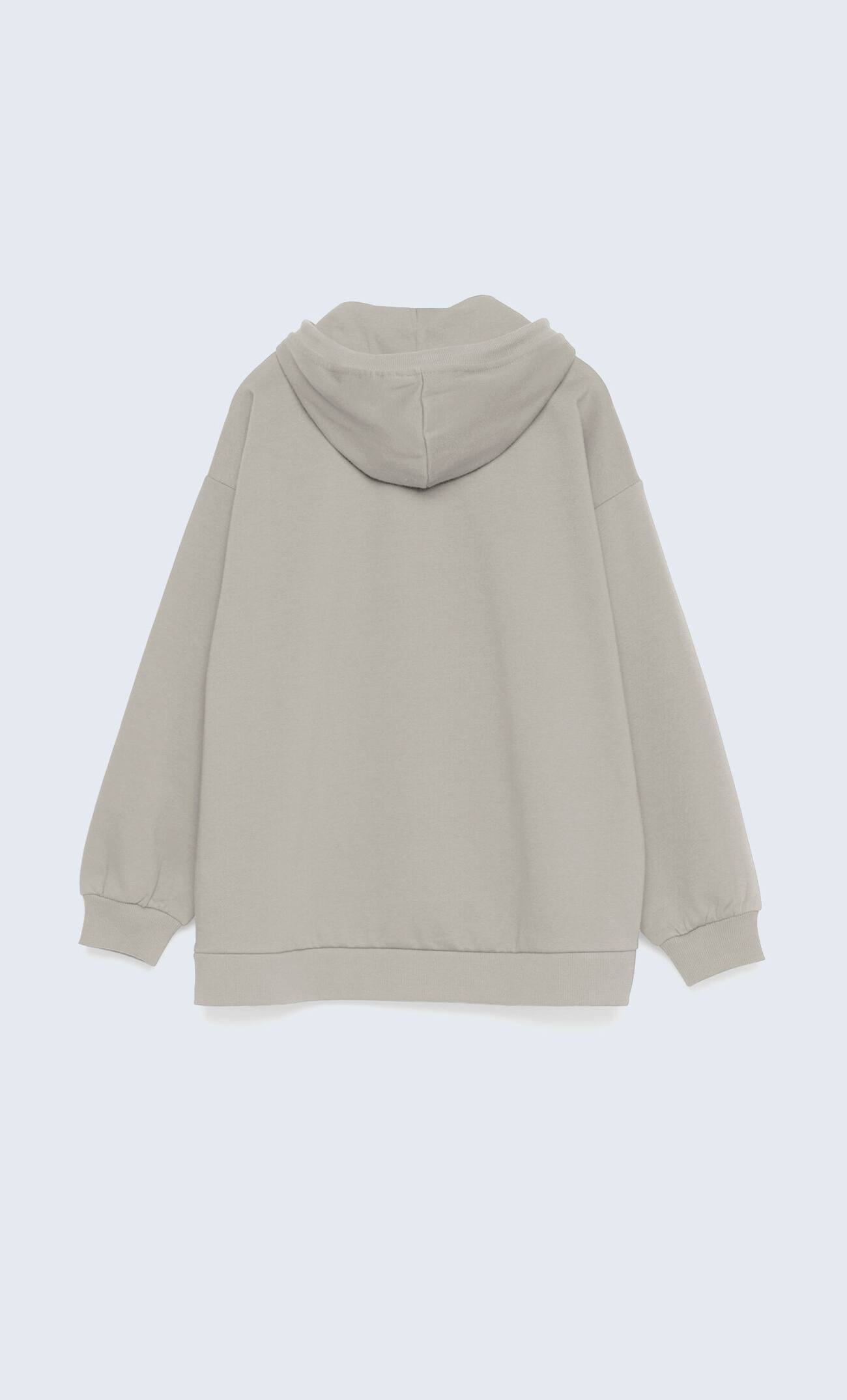 moletom oversized com textura aveludada