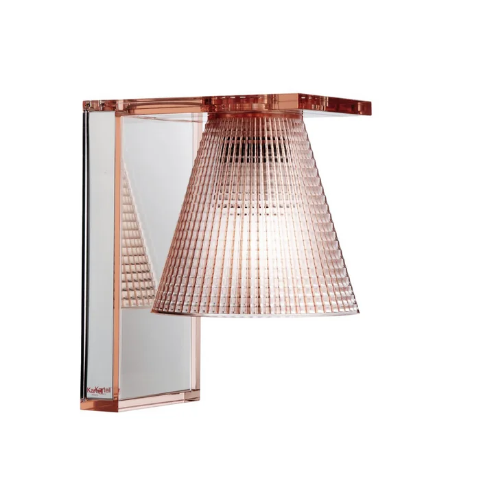 Kartell - Light-Air Wandleuchte, glasklar / rosa