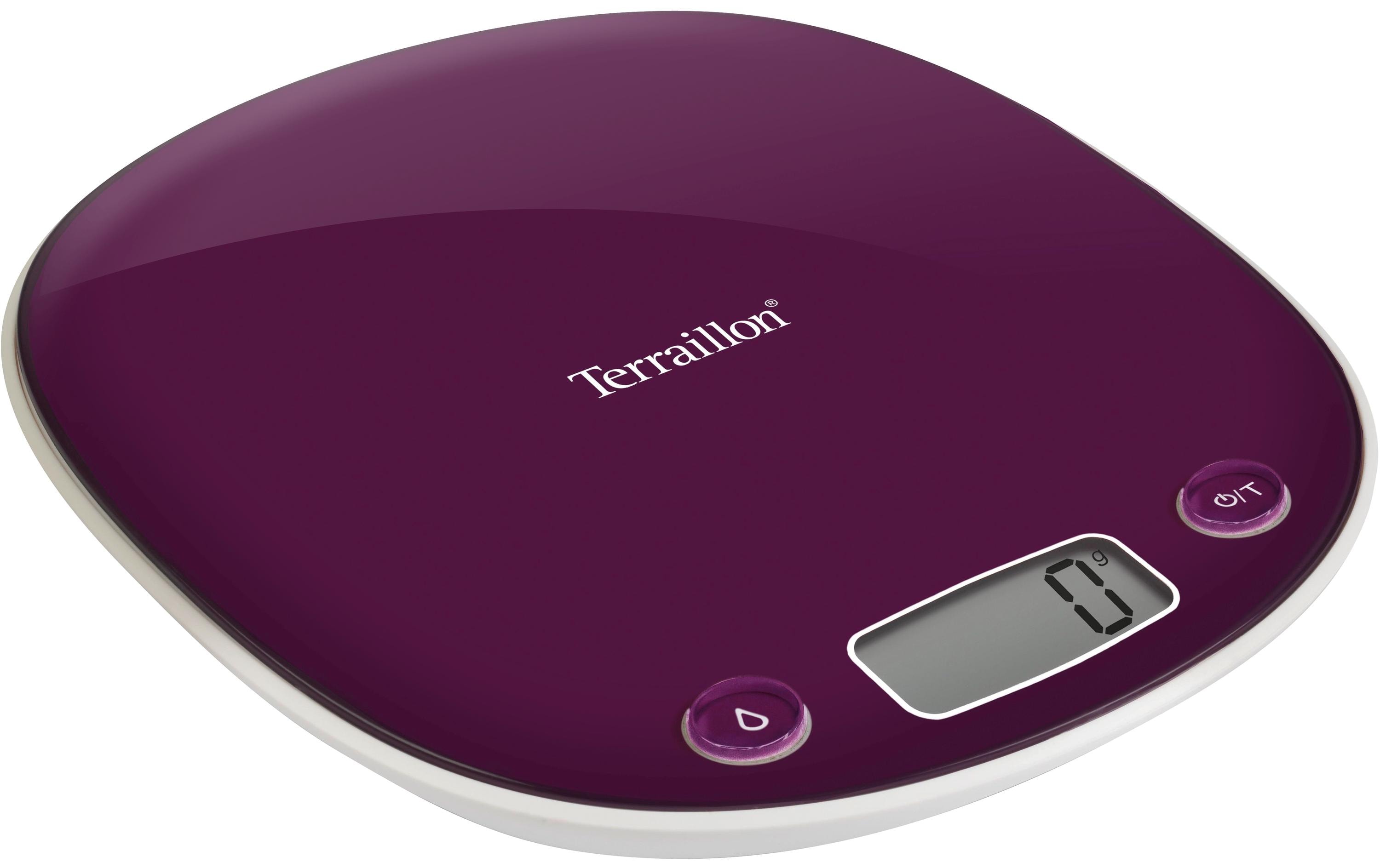 Küchenwaage Macaron Prune ViolettElektronische Waage mit LCD-Digitalanzeige