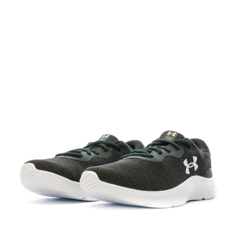 Under Armour Chaussures de running Noires/Blanches Femme Under Armour Micro 3024131