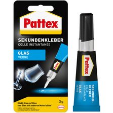 Colle instantanée liquide pour verre, tube de 3 g