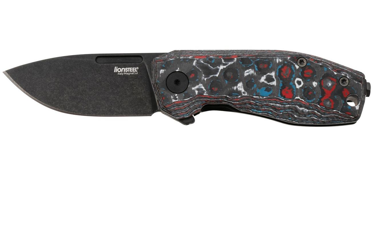 LionSteel Nano NA01-NB CPM MagnaCut, Old Black Nebula FatCarbon zakmes
