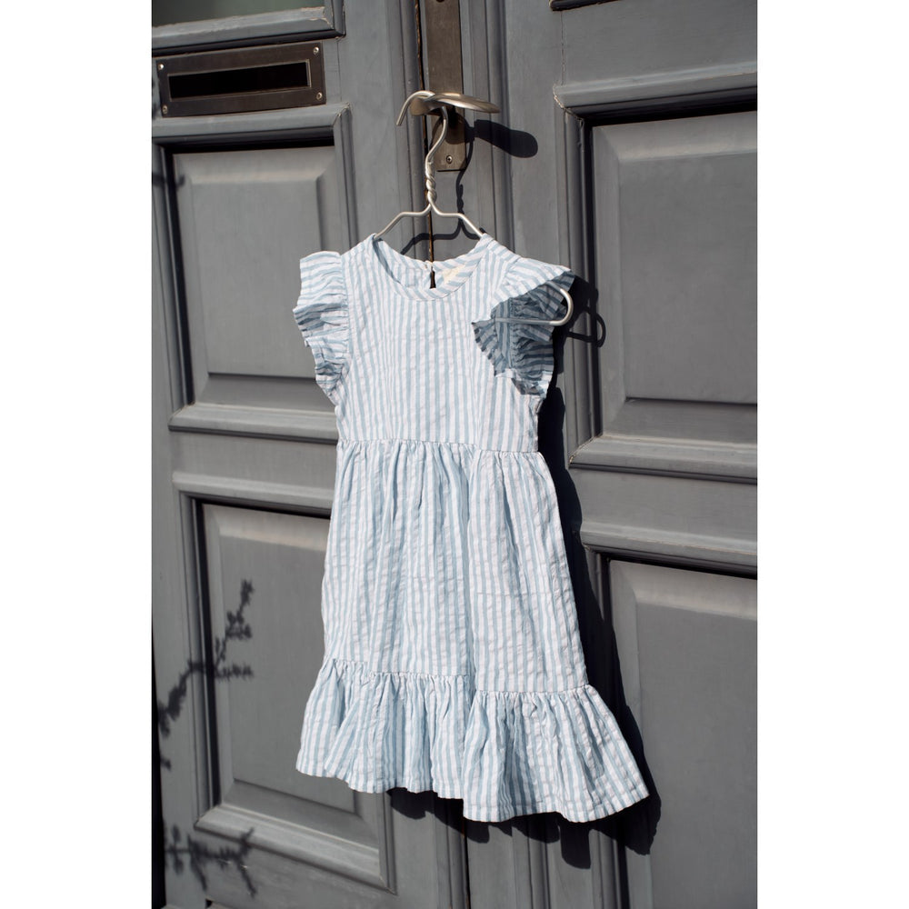 Køb THE NEW Siblings X Luksusbaby Blue Fog Striped Ojo Dress