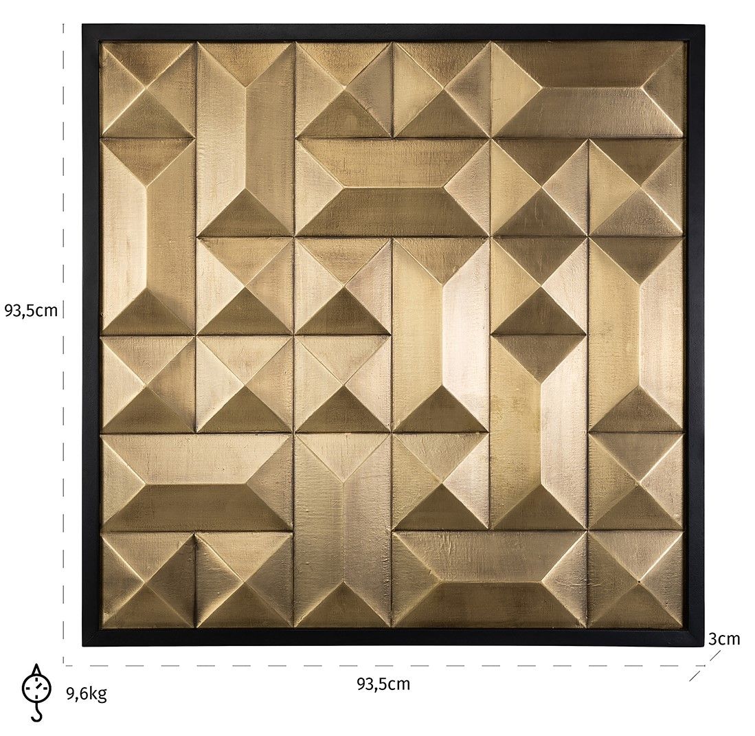 Wanddecoratie WA-0015 Tetro B93.5 x D3 x H93.5 cm