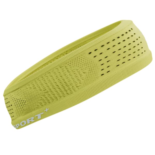 Bandeau running COMPRESSPORT THIN HEADBAND ON/OFF GREEN SHEEN/WHITE