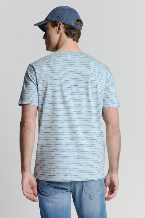 NO-EXCESS blauwe heren t-shirt