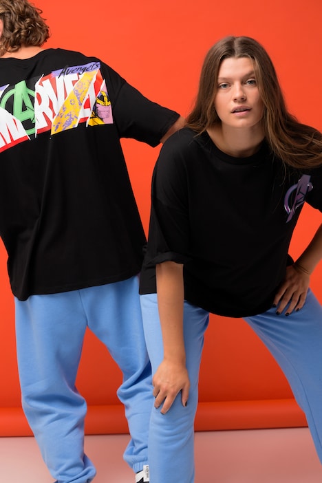 T-Shirt, oversized, Marvel Print, Rundhals, Halbarm, Unisex