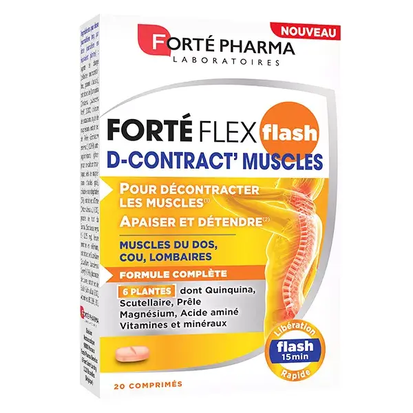 Forté Pharma Forté Flex Flash D-Contract' Muscles 20 comprimidos